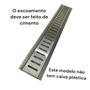 Imagem de Ralo Linear 10x60 Inox 304 com Aro e Tela Anti Escorpião