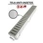 Imagem de Ralo Linear Banheiro Inox 6x50 Anti Mau Cheiro com Tela