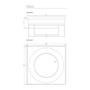Imagem de Ralo Linear Elleve Touch 9572 15x15 com Tampa Black Matte