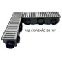 Imagem de Ralo Linear Sequencial 15x50 Inox Tela Coletor 11 saídas