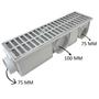 Imagem de Ralo Multi Saídas Br Modular Alumínio 15x50 com Tela