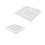 Imagem de Ralo Oculto 10x10 Banheiro Cor Branco Cola Piso Porcelanato