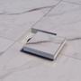 Imagem de Ralo Oculto 15x15 Invisivel Seca Piso Linear Branco