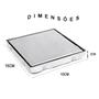 Imagem de Ralo Oculto Invisivel 15x15 Anti Odor Inox Kit 10 Uni Box Banheiro Cozinha Varanda Lavabo Lavanderia Higienico Discreto
