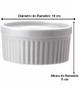 Imagem de Ramekin 10cm Canelado 210ML Calora Porcelana Schmidt