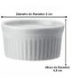 Imagem de Ramekin 8cm Canelado 110ML Calora Porcelana Schmidt