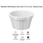 Imagem de Ramekin Branco Canelado 90ml Pote Bowl Pequeno 7,3cm Uno Coza em Polipropileno