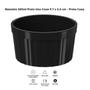 Imagem de Ramekin Plástico Preto Canelado 200ml 9,7cm Uno Coza Tigela Bowl Sobremesa