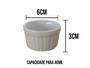 Imagem de Ramekin Porcelana 40ml Molheira Recipiente Pequeno Branco Escondidinho Refratário Açaí Feijão Amendoins Petiscos