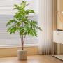 Imagem de Ramo Artificial Ficus Laca Grande (76-140cm) - Planta Artificial com Folhas de Palmeira