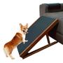Imagem de Rampa Pet Escada Para Cachorro Subir no Sofá Antiderrapante Emborrachada Ajustável com 3 Níveis de Regulagem