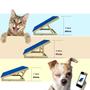 Imagem de Rampa Pet MEG cor AZUL antiderrapante com 3 níveis de altura / portátil / escada pet / rampa auxiliar para cães e gatos