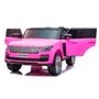 Imagem de Range Rover Carro Elétrico Infantil Mini Land A Bateria Brinquedo de 2 Crianças Motorizado  Rosa 24V 4x4