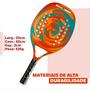 Imagem de Raquete Beach Tennis Fiberglass Praia Case Protetor Iniciante Fibra Carbono Leve Resistente Padel 28