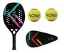 Imagem de Raquete Beach Tennis Kona K-doze Orange Carbono 12k