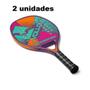 Imagem de Raquete De Beach Tennis Power 100 Kit 2 Uni Roxo Vollo