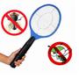 Imagem de Raquete Mata Mosquitos Pernilongos Com Pegada Ergonômica