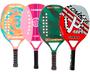 Imagem de Raquete Para Beach Tennis Profissional Em Fibra Carbono Com Capa Protetora Camewin - Cores Sortidas