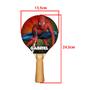 Imagem de Raquete para Tênis de Mesa Personalizado com Nome 24,5x13,5 Kit 10un Mdf Madeira Adesivado
