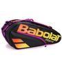 Imagem de Raqueteira de Tenis Babolat RH12 Pure Aero Rafa Amarelo Roxo