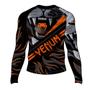 Imagem de Rash Guard Venum Lion Fire Preto e Laranja-GG