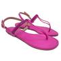 Imagem de Rasteira Beira Rio Flat Strass Colorido - Pink