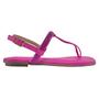 Imagem de Rasteira Beira Rio Flat Strass Colorido - Pink