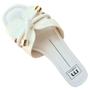 Imagem de Rasteira Feminino Moleca Napa Cobra Off White 5435.416