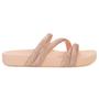 Imagem de Rasteira Zaxy Slide Glitter Feminina - Nude