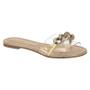 Imagem de Rasteirinha Vizzano Cristal/Dourado/Bege Ref: 6371.341