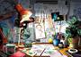 Imagem de Ravensburger Disney Pixar - The Artist's Desk Puzzle 1000 Piece Jigsaw Puzzle for Adults  Cada peça é única, a tecnologia Softclick significa que as peças se encaixam perfeitamente, número do modelo: 19432