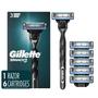 Imagem de Razor Gillette Mach3 para homens com 1 alça e 6 recargas de lâmina