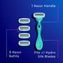 Imagem de Razor Schick Hydro Silk Sensitive para Mulheres - 5 Lâminas com Recargas