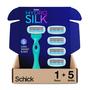 Imagem de Razor Schick Hydro Silk Sensitive para Mulheres - 5 Lâminas com Recargas