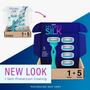 Imagem de Razor Schick Hydro Silk Sensitive para Mulheres - 5 Lâminas com Recargas