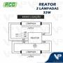 Imagem de Reator eletrônico para lâmpada fluorescente 2x32w bivolt kit20