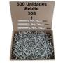 Imagem de Rebite Pop 308 Rebites Aluminio Kit com 3 Brocas Aço 2,3 e 4mm