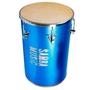 Imagem de Rebolo 50x12'' Samba Music Madeira Pvc Azul Celeste Sparkle