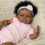 Imagem de Reborn Baby Doll CHAREX Black Realistic Girl de 20 polegadas com acesso.