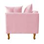 Imagem de Recamier Azura 140 cm com Almofada Lado Esquerdo Suede - ADJ Decor