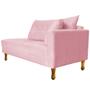 Imagem de Recamier Azura 140 cm com Almofada Lado Esquerdo Suede - ADJ Decor