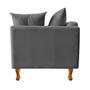 Imagem de Recamier Azura 185cm com Almofada Lado Esquerdo Suede - Amarena Móveis
