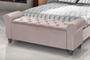 Imagem de Recamier Baú Divã Paris 135cm P/ Cama Casal Rose - LV MÓVEIS