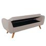 Imagem de Recamier Bau Grecia 1,20m Suede Bege  - Clique Decor