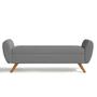 Imagem de Recamier Bau Italia 1,20m Suede Cinza - Inova Decor