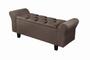 Imagem de Recamier Baú Lara 130 cm Sapateira Quarto Puff Closet Nicho Organizador Cama Decoração Banco Elegante Brinquedo Calçadeira Roupas Enxoval