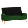 Imagem de Recamier Bau Londres 1,20m Suede Verde - Clique Decor