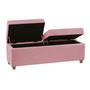 Imagem de Recamier Bau Paris 1,20m material sintético Rosa Bebe - Clique Decorações