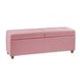 Imagem de Recamier Bau Paris 1,20m material sintético Rosa Bebe - Clique Decorações