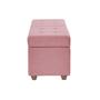 Imagem de Recamier Bau Paris 1,20m material sintético Rosa Bebe - Clique Decorações